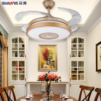 冠雅(GUANYA)皇冠隐形36寸/42寸吊扇灯风扇灯餐厅吊灯卧室客厅家用简约现代带LED电风扇变光其他