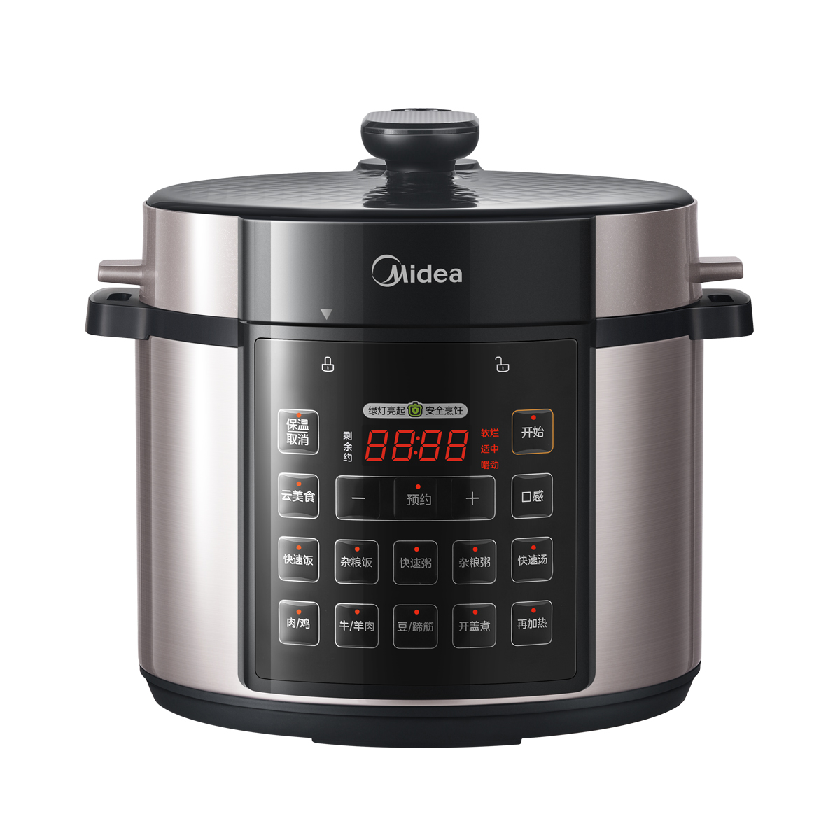 美的(Midea)电压力锅高压锅家用全自动智能预约煲汤多功能电饭煲可煮小米粥压力锅 MY-E528