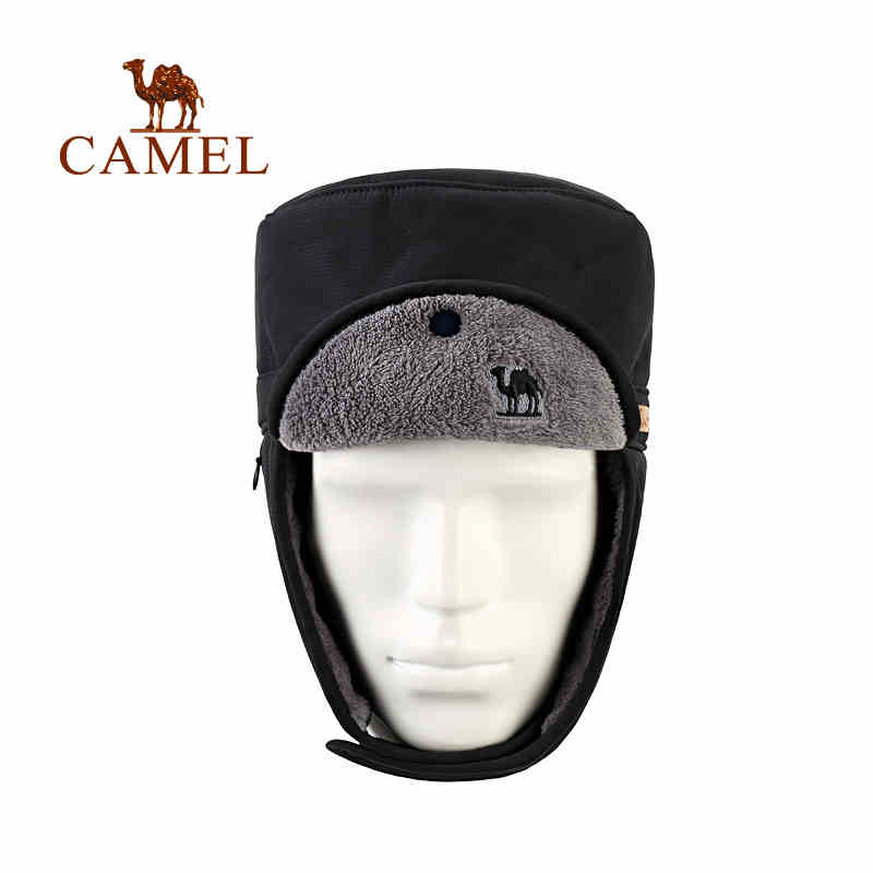 CAMEL骆驼户外防风保暖帽 御寒透气舒适 护面护耳护额雷锋帽