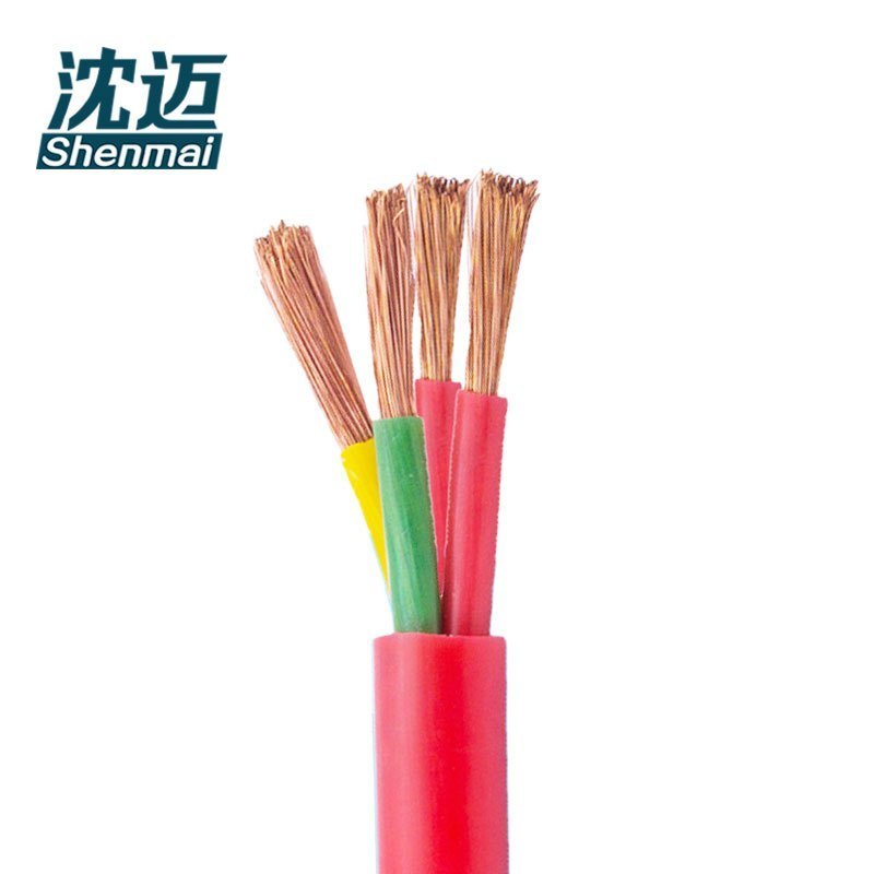 沈迈 铜芯硅橡胶耐高温电缆 YGCR-4*6平方 1米高清大图