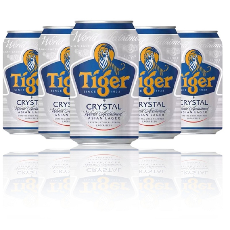 虎牌(TIGER)喜力旗下晶纯啤酒330ml*24罐/箱 整箱装