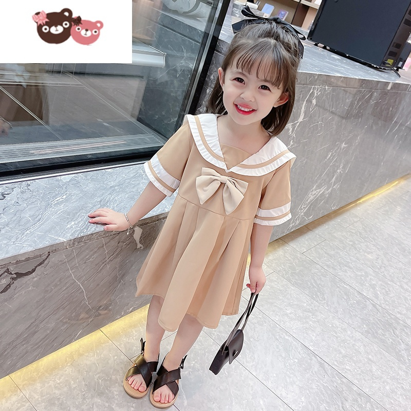 绿彩虹光女童连衣裙夏季网红女宝宝衣服新款公主小童儿童装洋气夏装