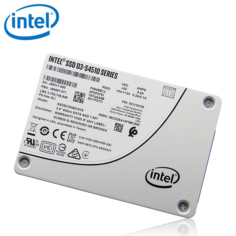 英特尔(intel)S4510企业级SSD固态硬盘 960G