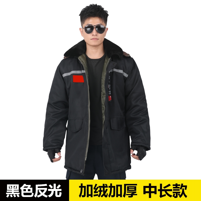 妖怪迷彩棉服男士棉衣冬季加厚 棉大衣加绒保暖外套工作服装劳保棉袄