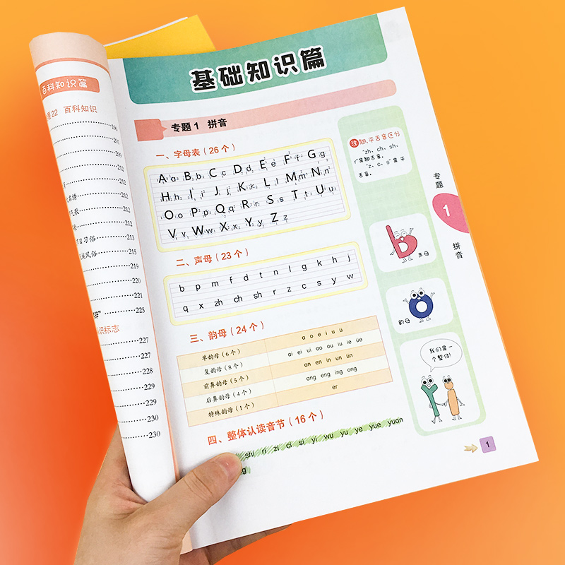 [全3册]知识大全 全国通用 小学通用 [正版]小学语文知识大全人教版全国通用 小学生一二三四五六年级语文基础知识手册重高清大图