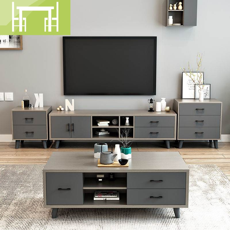 逸家伴侣茶几电视柜组合简约现代轻奢小户型2020款北欧客厅板式家具