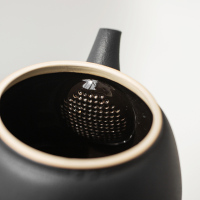 領藝 日式黑陶茶具套装家用防烫双侧把简约功夫泡茶器整套带茶盘礼盒送礼