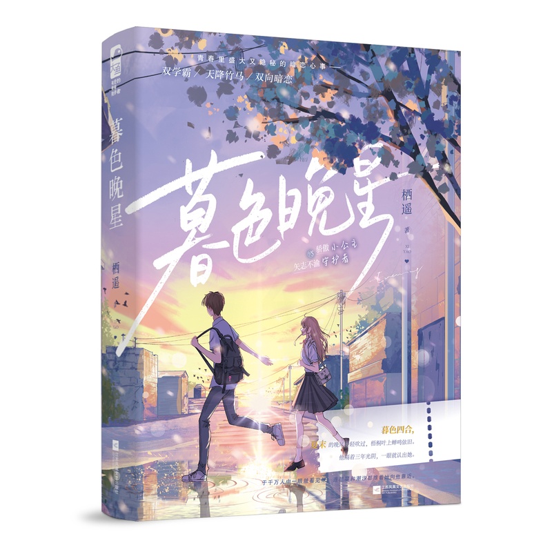 暮色晚星 [正版] 暮色晚星 栖遥 青春文学校园暗恋初恋双学霸天降竹马双向暗恋言情小说实体书籍高清大图