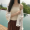 波迷娜(BOMINA)网红美背夏季心机小吊带性感百搭夏季韩版螺纹短款内搭小背心女 弹力修身显瘦针织吊带打底衫 黑色 均码