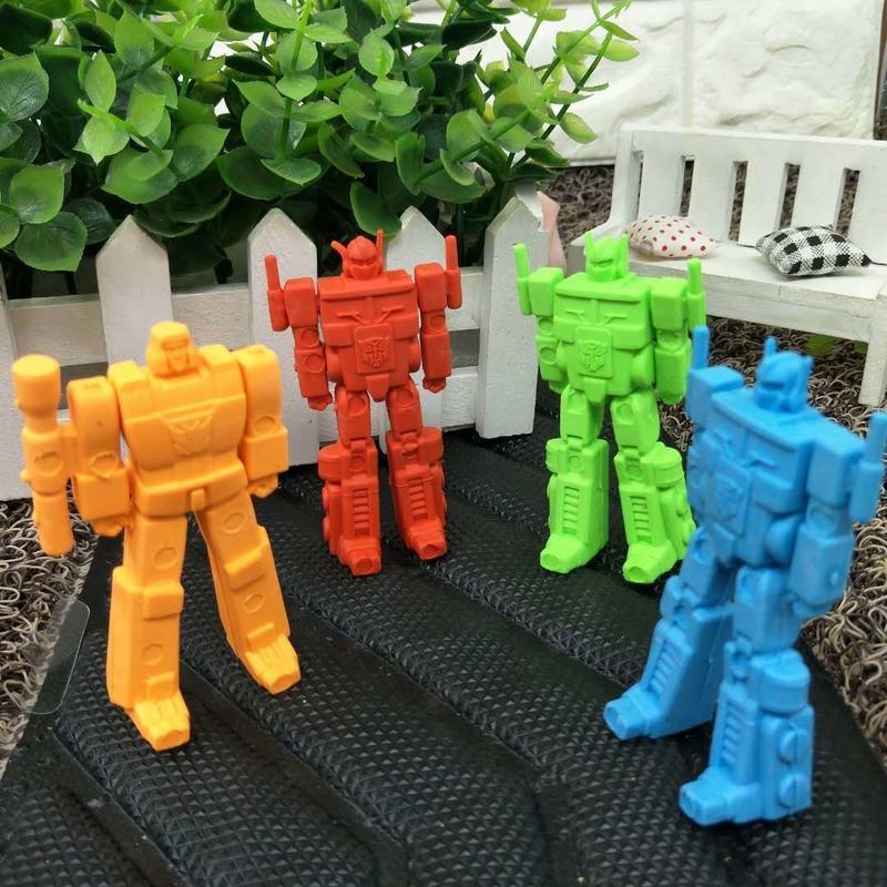 超大号变形金刚橡皮擦机器人橡皮擦可拆卸橡皮擦男孩礼物小号变形金刚