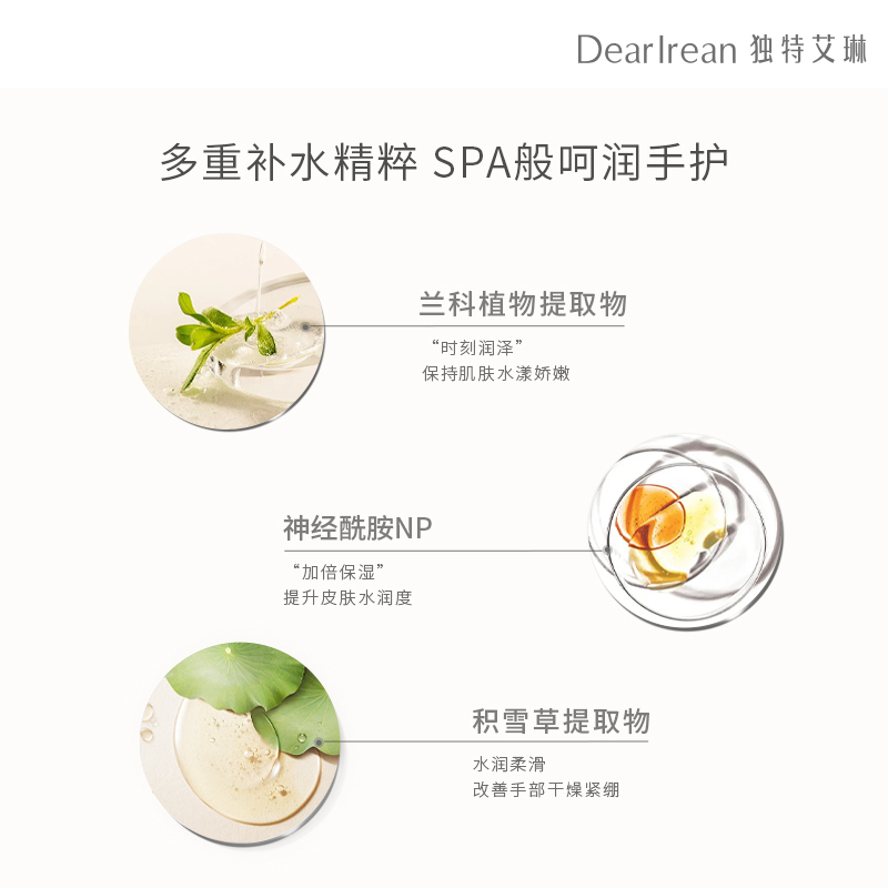 独特艾琳凝润护手霜馥润手霜三支礼盒装[赠礼袋 款式随机]高清大图