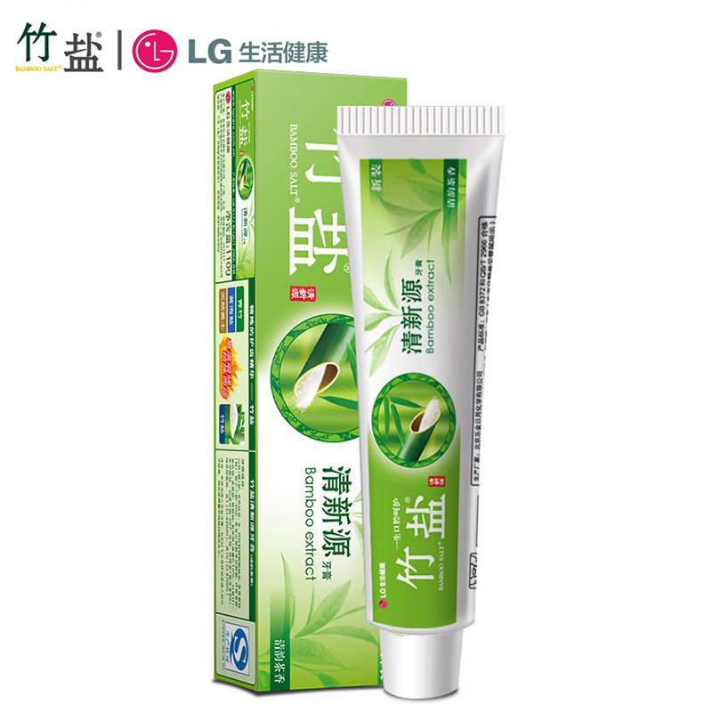 LG竹盐清新源牙膏150g(清韵茶香) 清雅怡人 清新口气 呵护牙龈健康高清大图