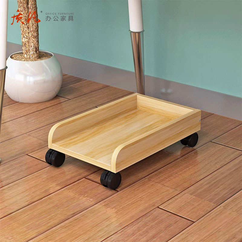 质凡可移动电脑主机托架带刹车家用机箱托盘架 40*25.5*10CM高清大图