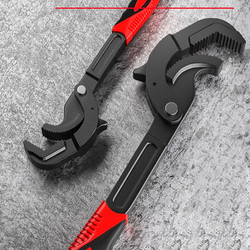 阿斯卡利万能扳手工具套装活动开口板手万用管钳多功能快速扳子