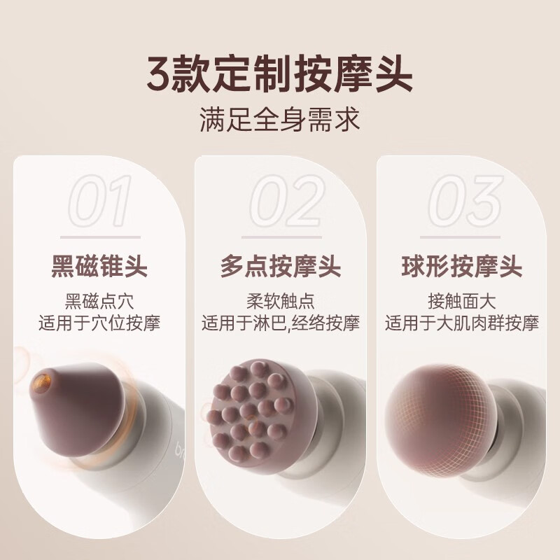 倍轻松 筋膜枪 七号筋络枪 肩颈椎腰腿部按摩仪器 M0220高清大图