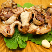 杞乐康 宁夏滩羊肉 生鲜 全熟去骨羊头2000g/箱 羊杂羊头肉4斤 清真