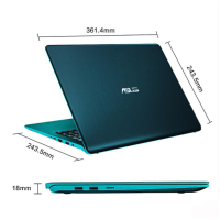 华硕(ASUS)灵耀2代S5300UN 15.6英寸四面微边全面屏超轻薄本笔记本电脑(i5-8250U 4G内存 256GB固态 MX150-2G独显)金/灰/绿 定制