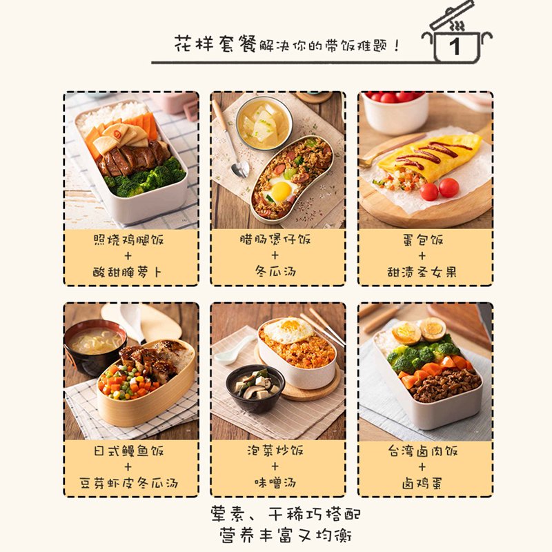 [醉染正版]快手营养便当 快手便当营养带饭上班族简餐轻食萨巴厨房在家就能做的便当 健康上班族午餐自制午餐 午餐书早餐菜谱高清大图