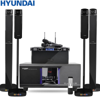 现代HYUNDAI 家庭影院音响组合 KTV套装模拟5.1音响设备客厅电视卡拉OK音响 H5家庭影院+VT10