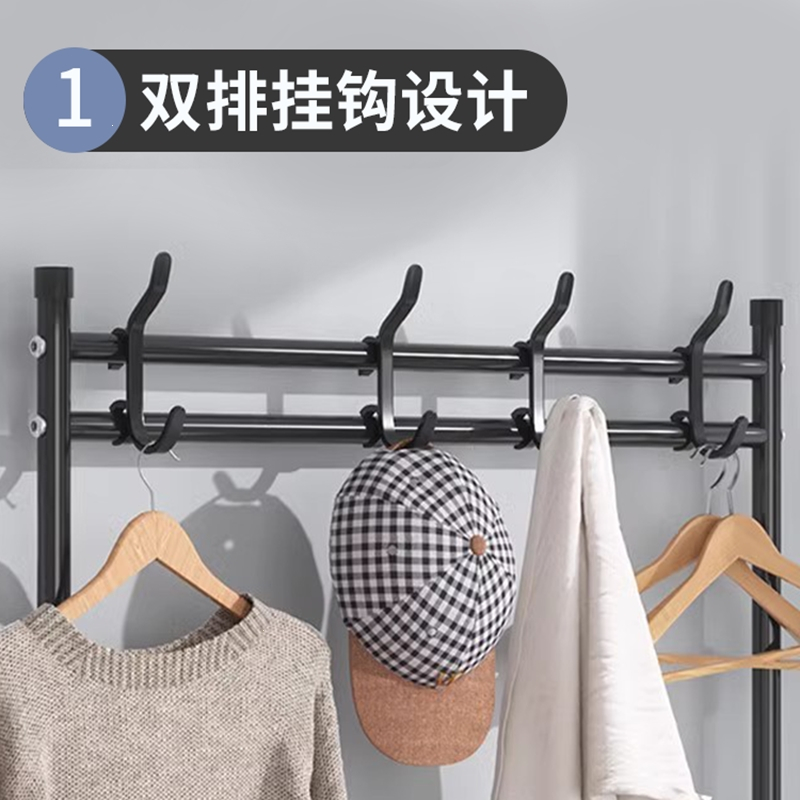 棠溪塘简易鞋架门口家用一体式宿舍防尘多层衣帽架鞋柜收纳