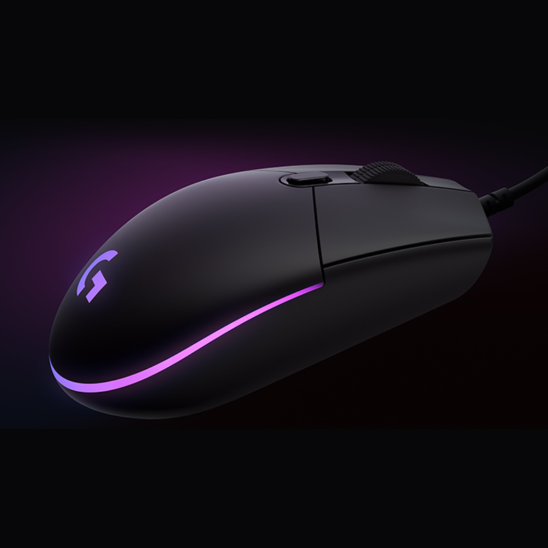 罗技(Logitech) G102二代游戏鼠标-黑色高清大图