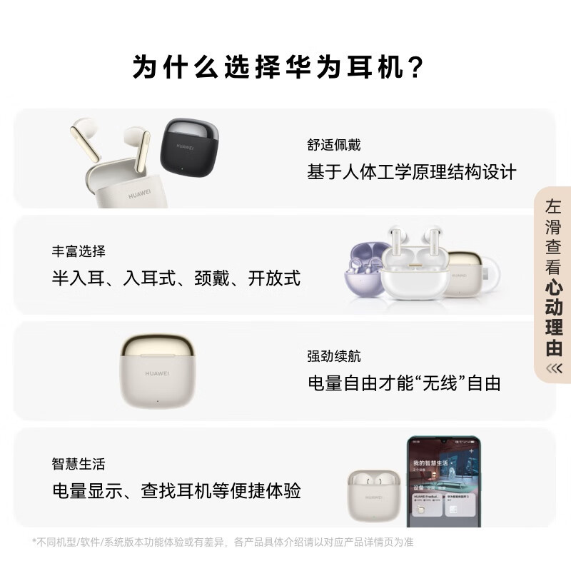 华为(HUAWEI)FreeBuds SE 3 无线蓝牙耳机超长续航42小时 快速充电 时尚轻盈 星际黑高清大图