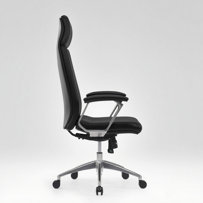 双朗 皮质办公主管椅 SL-14323JY 650*670*1235-1320mm 黑色 张高清大图