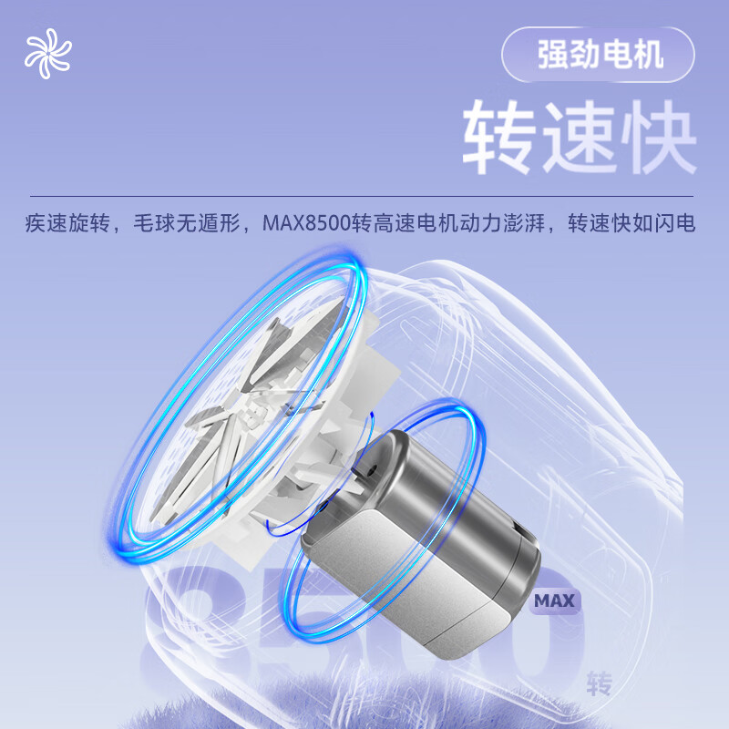 松下(Panasonic)毛球修剪器 去毛球神器 自动集毛超长续航无线充电式家用毛衣小体积NI-LR002-V高清大图