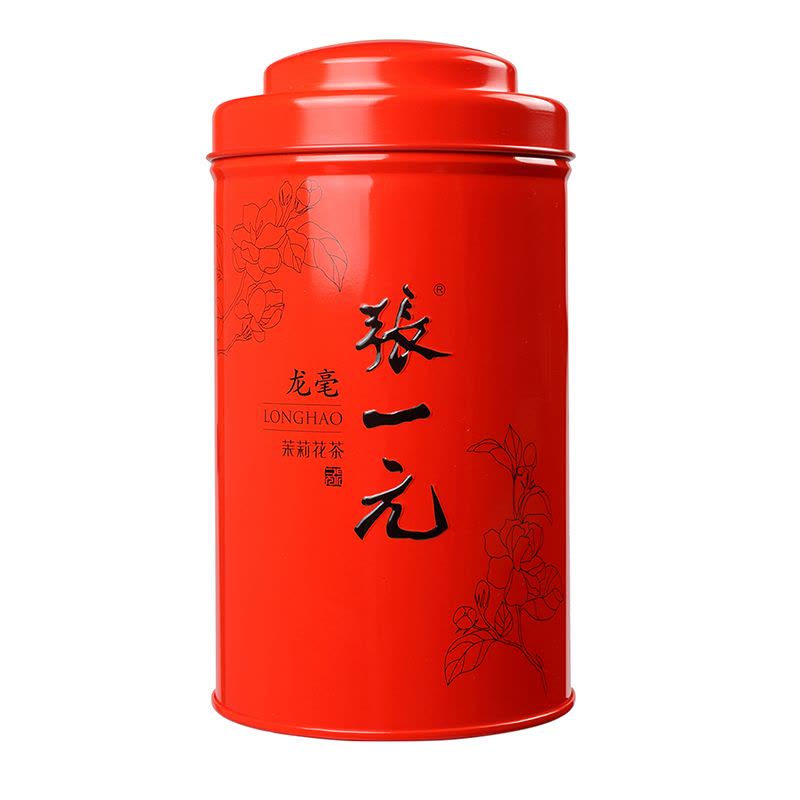 张一元特级茉莉花茶龙毫100g/罐绿茶茶叶中国红罐大方【价格图片品牌