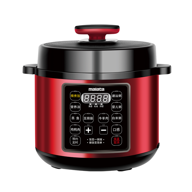 万利达malata-多功能电高压力锅5升大容量10大功能菜单蒸煮焖炖可预约定时 电压力锅DX-24D50A11-08!高清大图