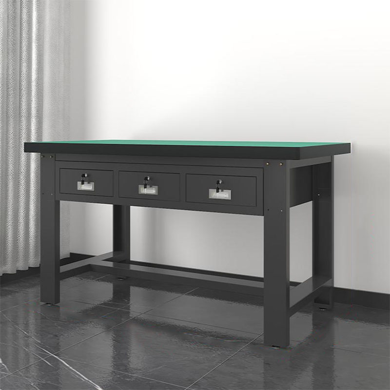 鑫金虎 防静电工作台车间流水线操作台工厂维修检验桌重型钳工台 平三抽1.5m高清大图