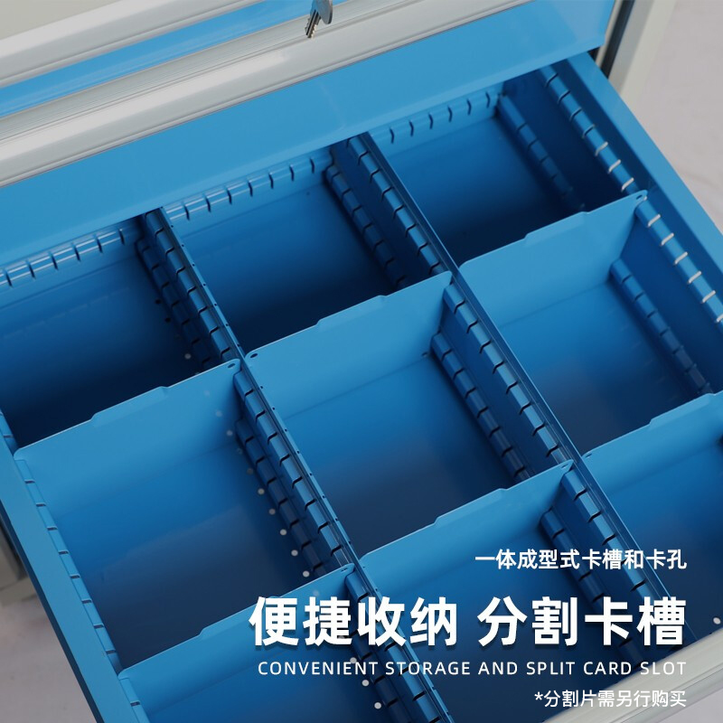 尔迈 重型钳工工作台防静电操作台工厂多功能工具台 2.1米单桌+吊抽高清大图