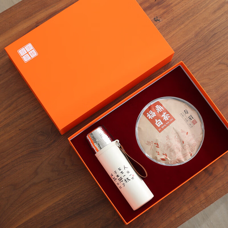 万华茶林WB-010福鼎白茶2019年特级寿眉350g 十全十美礼盒高清大图