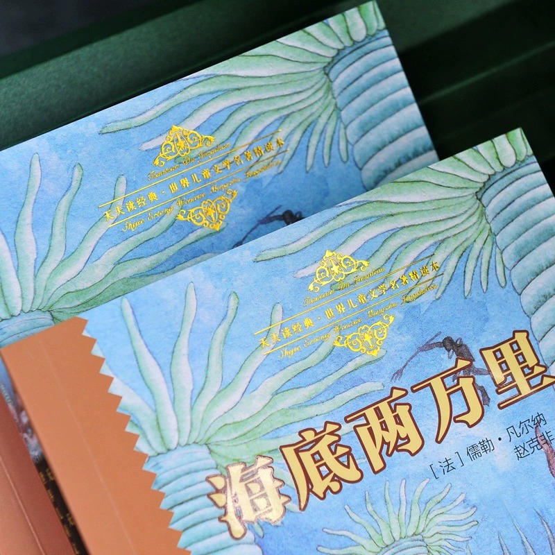 [礼盒装]全10种(送礼、自用) [正版]海底两万里上下2册 世界儿童文学名著精读本 小学生四年级五年级七年级初中版老高清大图