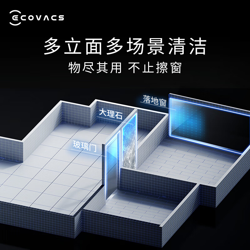 科沃斯全自动擦窗机器人窗宝W2 PRO(新品)WG821-11高清大图