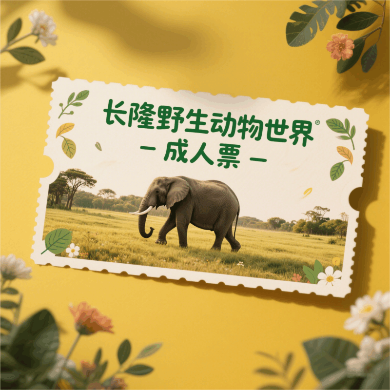 长隆野生动物世界-成人票图片