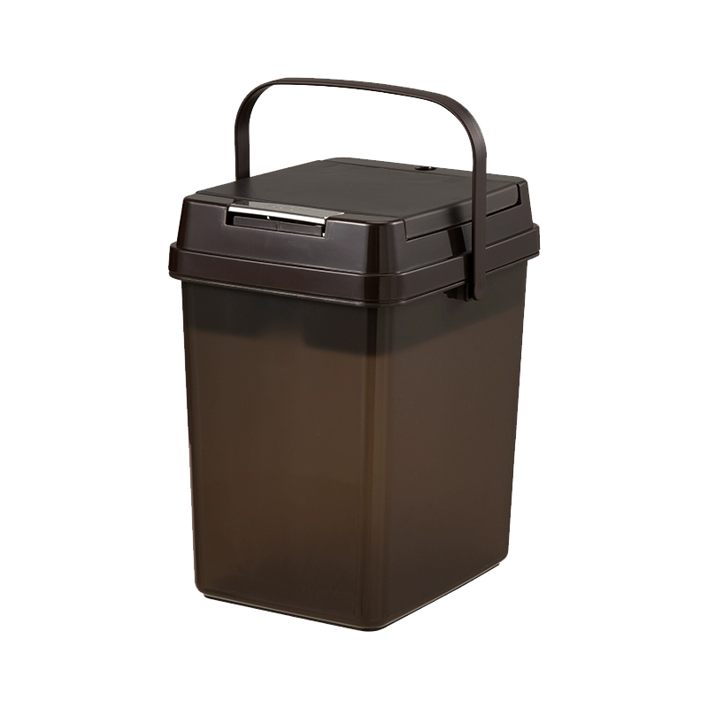 臻远ZY5070624 茶水桶茶桶废水桶茶叶茶渣桶 深咖色10L含茶配四件套