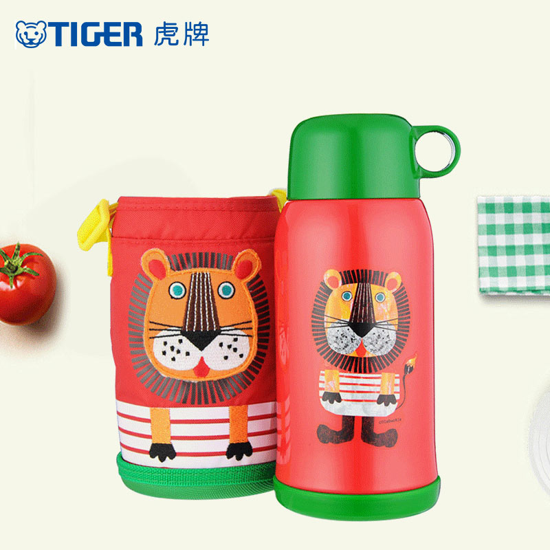 虎牌(tiger)儿童真空保温杯卡通保温保冷杯卡通小狮子款304不锈钢MBJ-C06C-EL 600ML高清大图