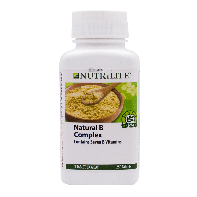 250粒大瓶装美国安利amwayvb片维生素b族美国纽崔莱复合维他命b片马来