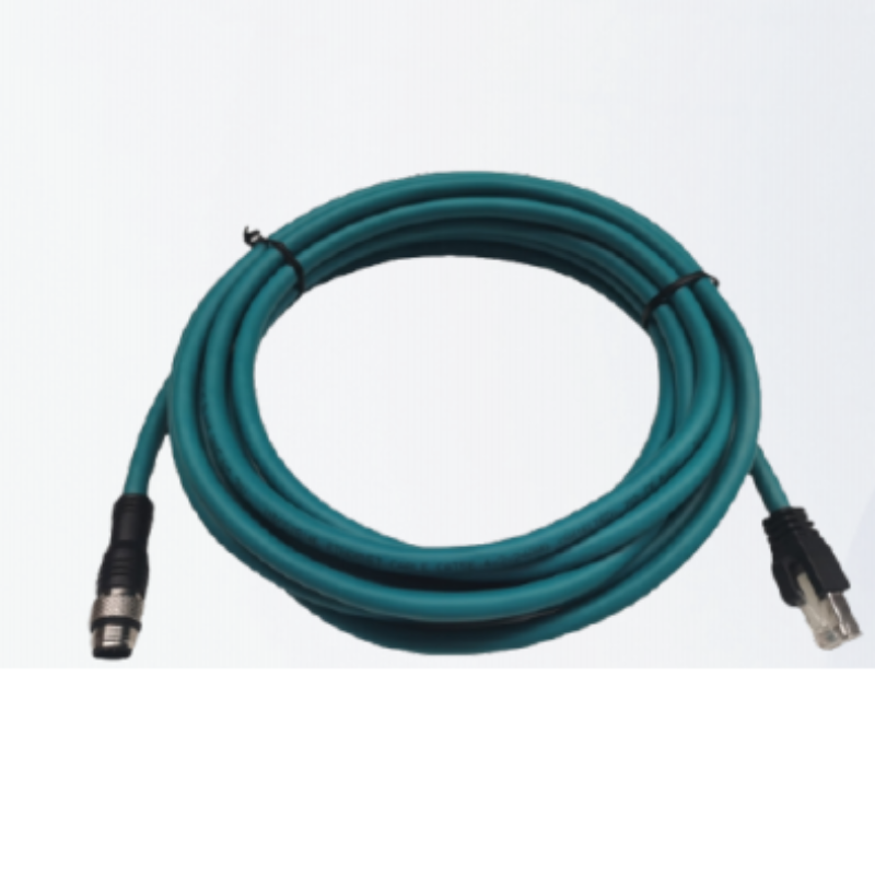 华睿科技 配套SS5000传感器标准外部网线暗绿色15M CABNET-M12A8-RJ45-15D 货期2周