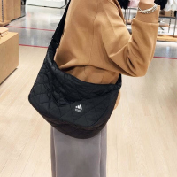 阿迪达斯 (adidas)休闲女新款运动格纹单肩斜挎手拎包 JY0904 CmR