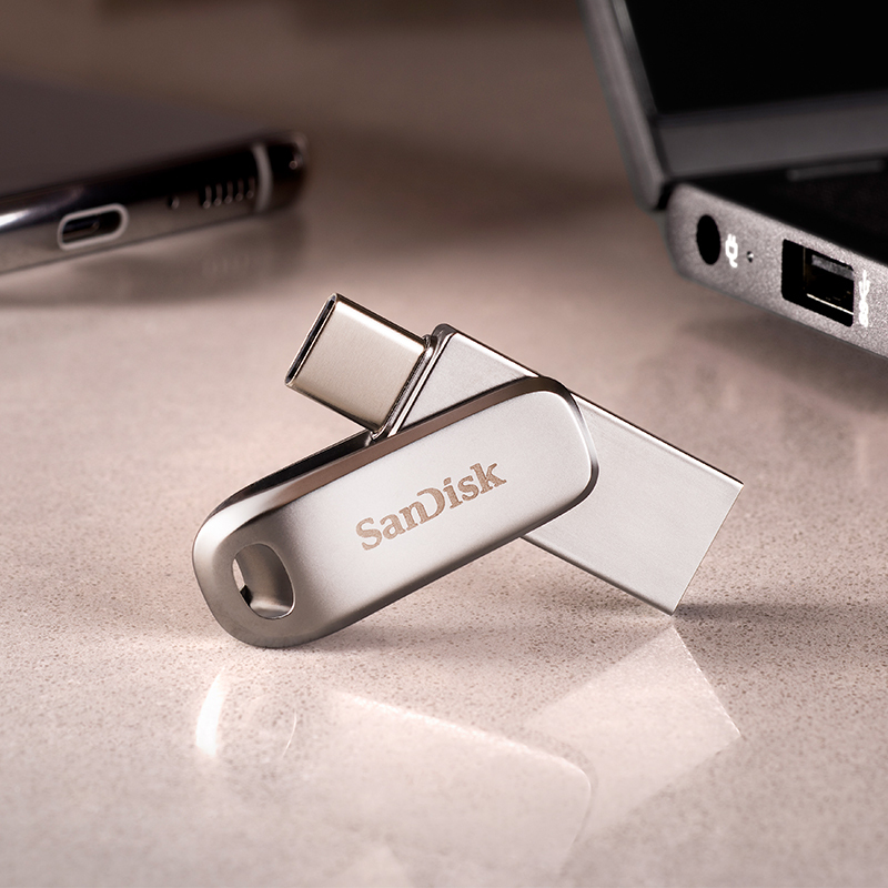 闪迪(SanDisk)32GB Type-C USB3.1 手机U盘 DDC4至尊高速酷锃 双接口 印logo