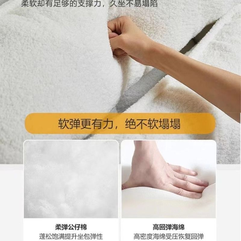 6136启莎人类狗窝懒人小沙发可躺可睡折叠阳台休闲躺椅卧室奶油风榻榻米