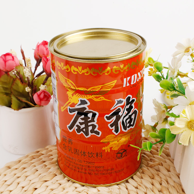 云间康福寿罐装400g上海麦乳精80后怀旧回忆零食老式大颗粒干吃