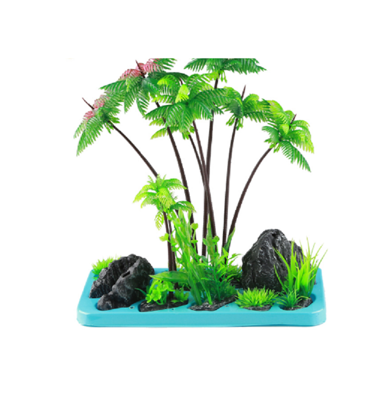鱼缸造型装饰布景饰品水族箱造景组合套餐仿真植物摆件造景高清大图