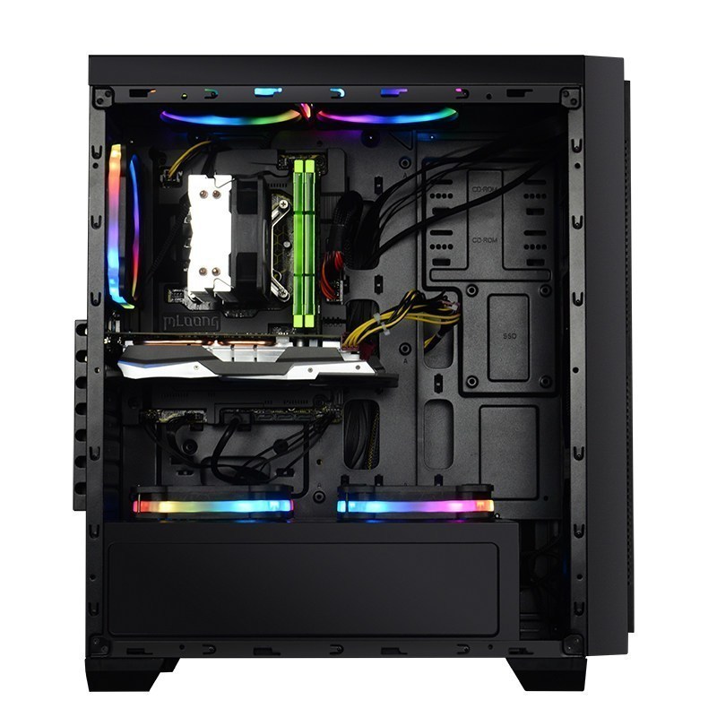 名龙堂(MLOONG) 独龙 i7 8700/GTX1050Ti升级1060吃鸡台式电脑主机DIY组装机全套