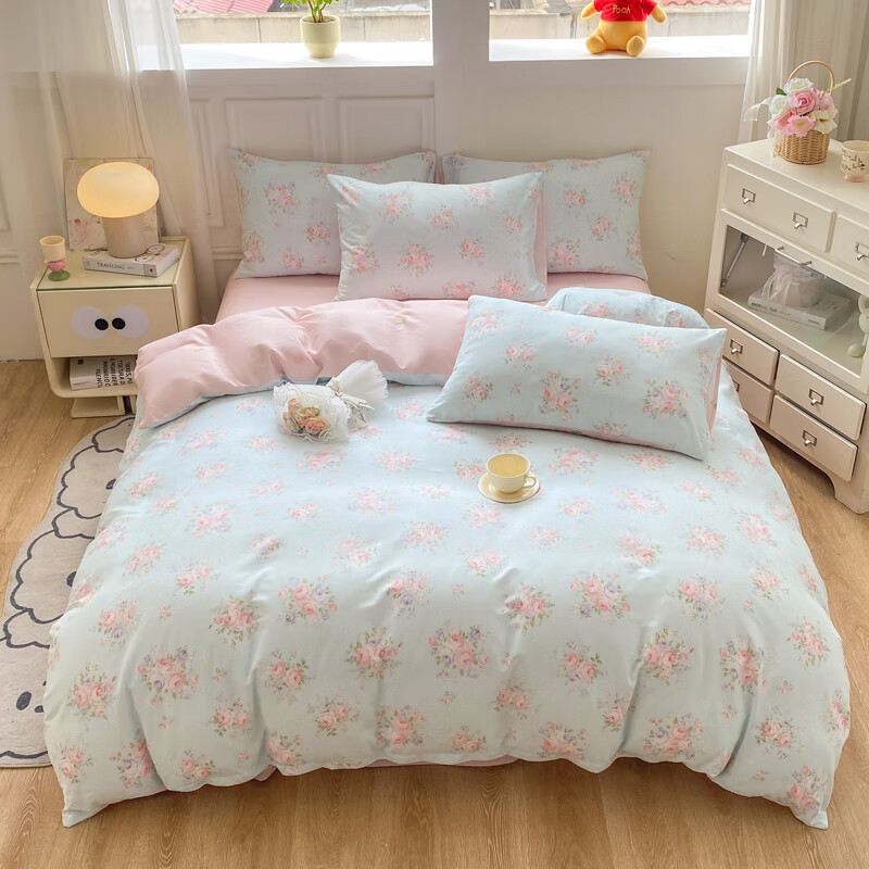 娇好韵 A类全棉四件套-花海 200*230cm