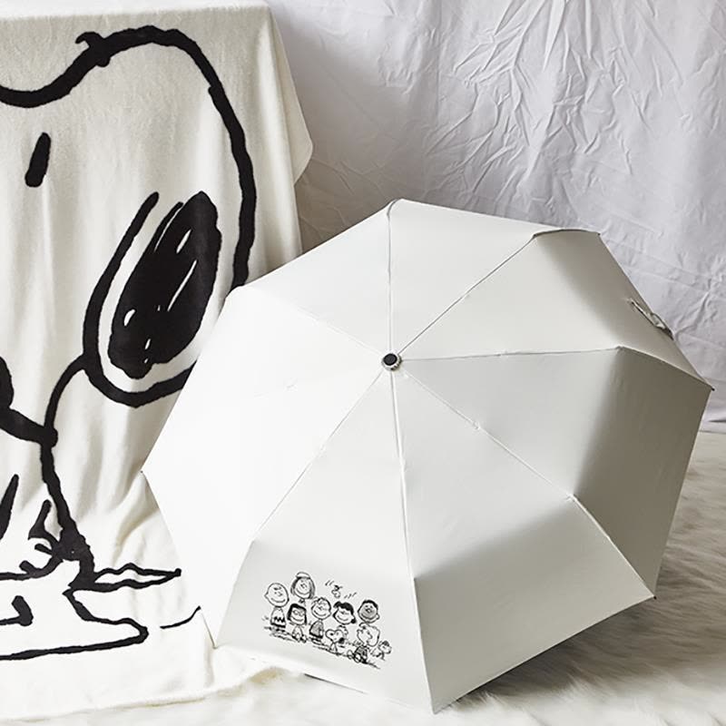 鱼丸 伞ins史努比伞女晴雨两用学生简约森系自动太阳伞折叠雨伞少女心ins图片