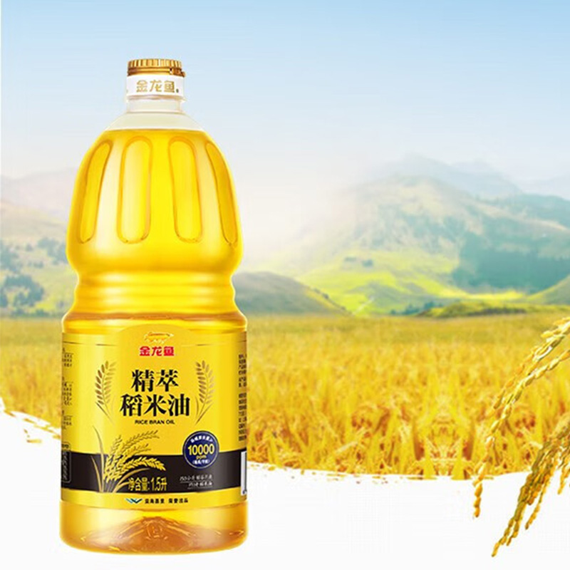 金龙鱼稻米油萃取谷物精华油质纯净口感精粹稻米油1.5L高清大图