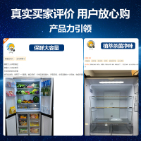 统帅(Leader)BCD-533WGLTDD9G9U1 533升大容量十字对开门 变频1级无霜 超薄嵌入冰箱
